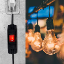 Load image into Gallery viewer, Flexible 25 Ft Heavy Duty Extension Cord with Waterproof Switch for Outdoors
