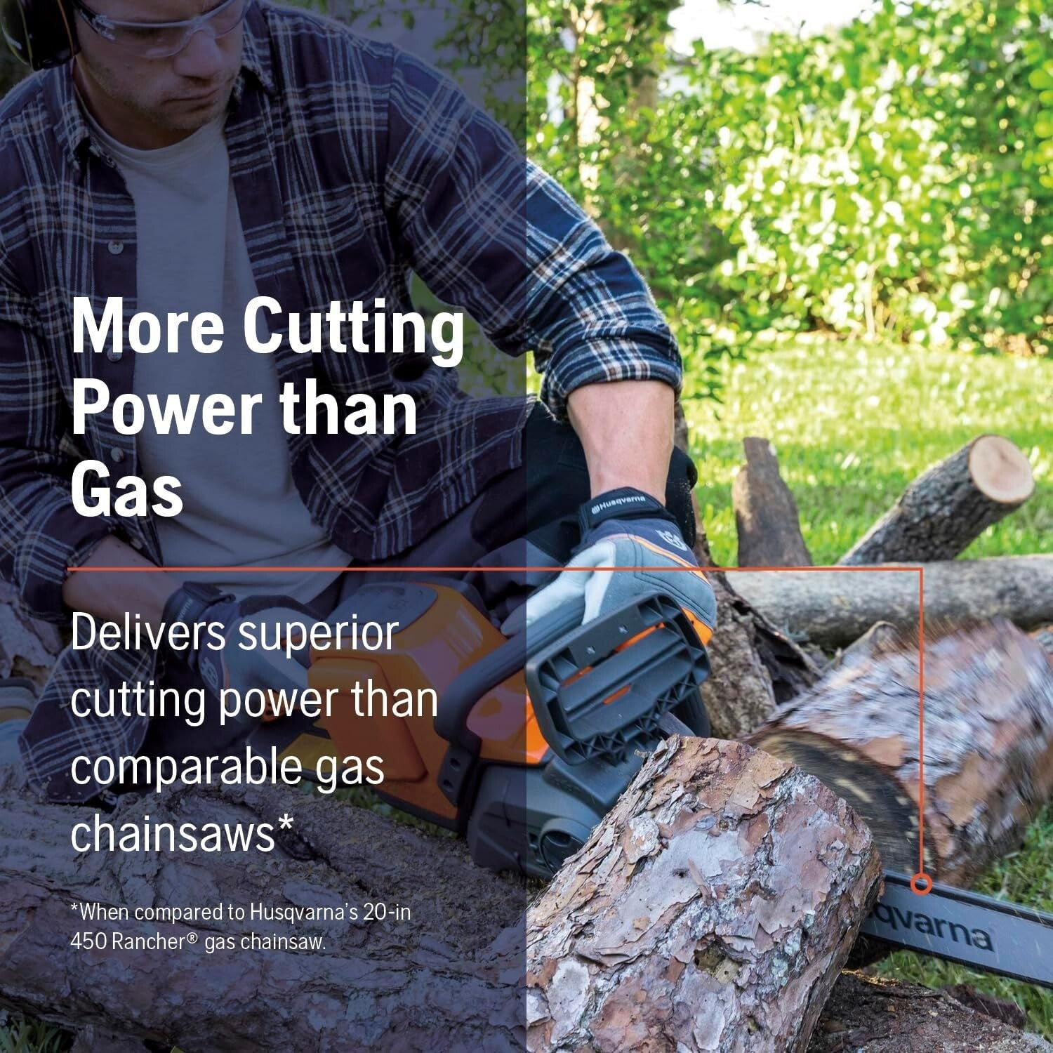 Battery-Powered Power Axe 350i Chainsaw: 25% More Power Boost Mode Included