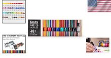 Load image into Gallery viewer, Vibrant 48-Color Acrylic Paint Set, 22ml Tubes for Student and Professional Use