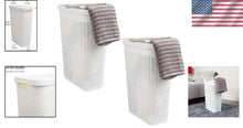 Load image into Gallery viewer, Lightweight 40L Wicker Laundry Basket Set – Space-Saving &amp; Portable Design