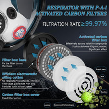 Load image into Gallery viewer, Advanced Full Face Gas Mask for Nuclear &amp; Chemical Protection – Adjustable Fit