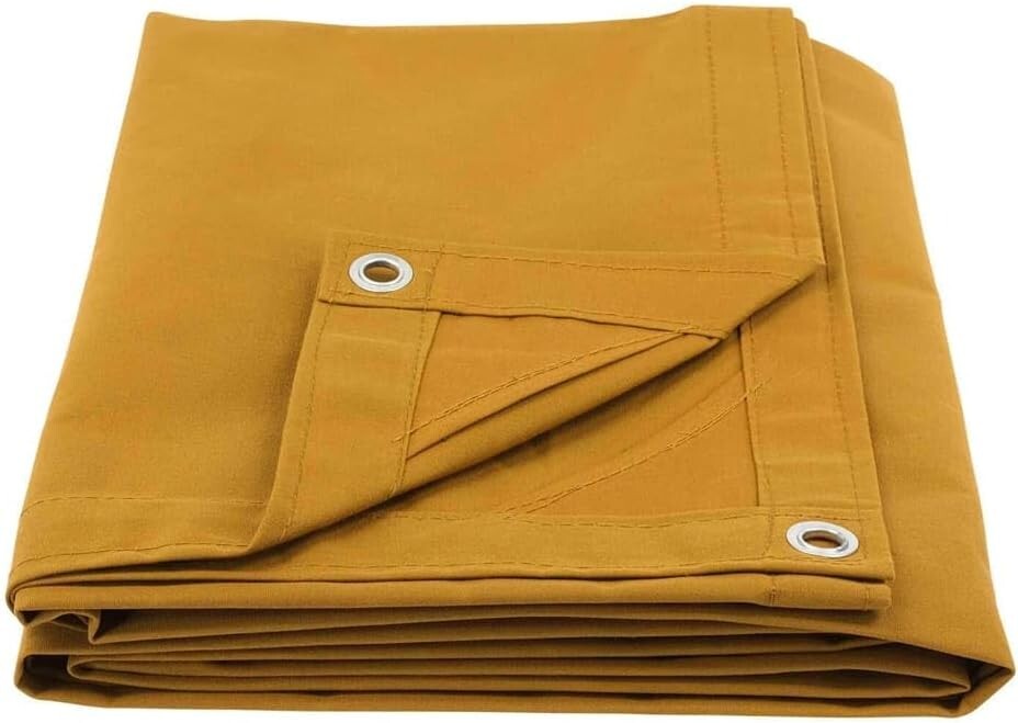 Durable 12' x 20' Tan Polyester Tarp - Perfect for Gardening and Emergencies