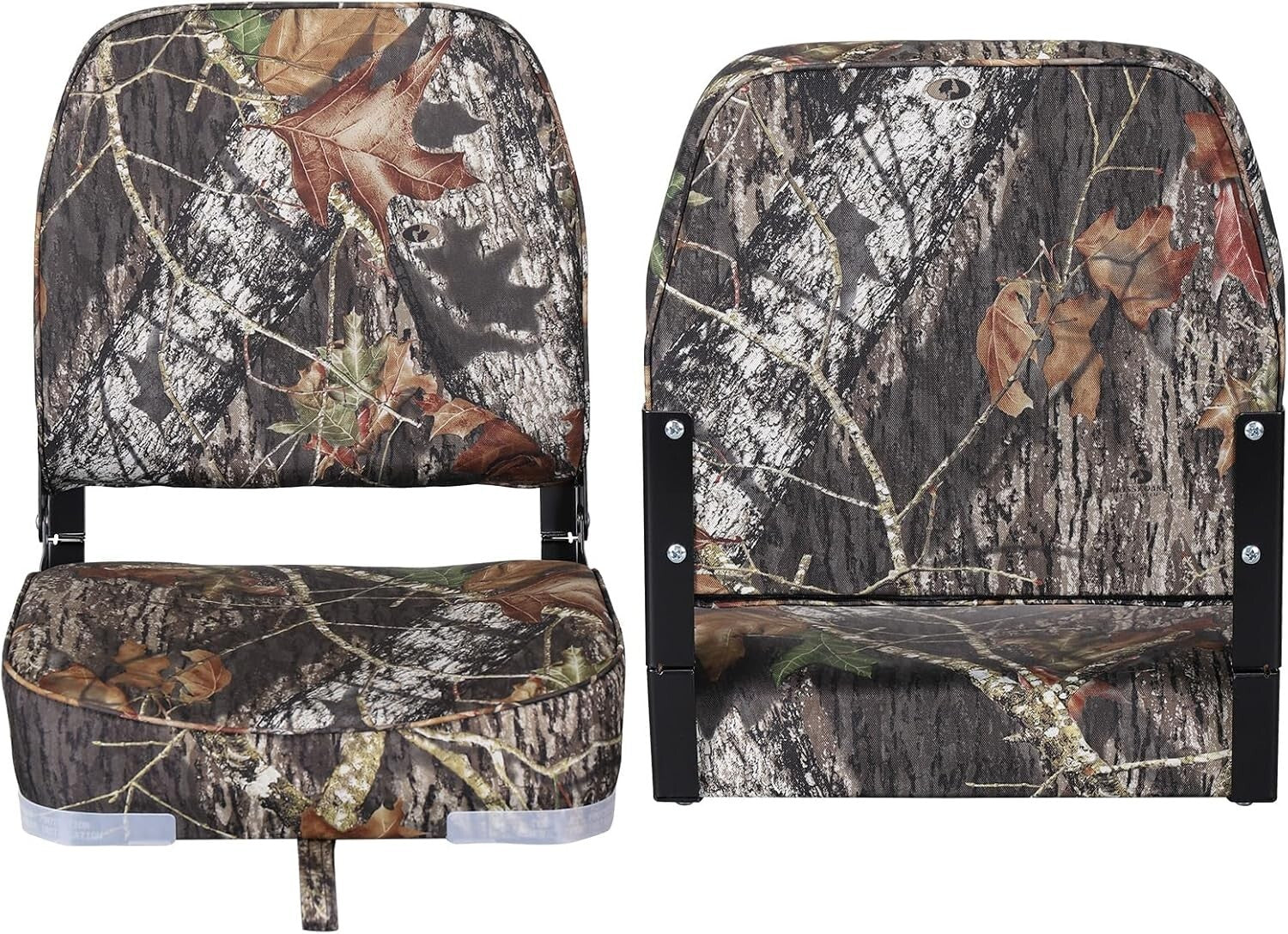 Durable Marine-Grade Vinyl Boat Seats - Ergonomic Pair with Easy Installation