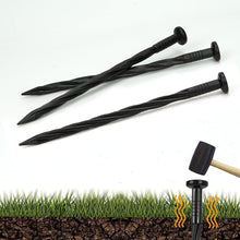 Load image into Gallery viewer, Weather-Resistant 8-Inch Spiral Landscape Stakes - Perfect for Garden Use