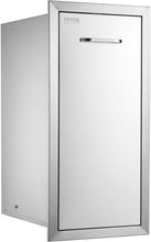 Load image into Gallery viewer, 13.4"W Outdoor Kitchen Trash Bin - Durable Stainless Steel with Silent Rails