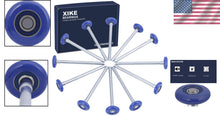 Load image into Gallery viewer, Expertly Manufactured 12 Pack Blue Nylon Garage Door Rollers - 3 Year Guarantee