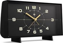 Load image into Gallery viewer, Wideboy Retro Analog Clock: Battery-Powered Silent Clock for Stylish Spaces