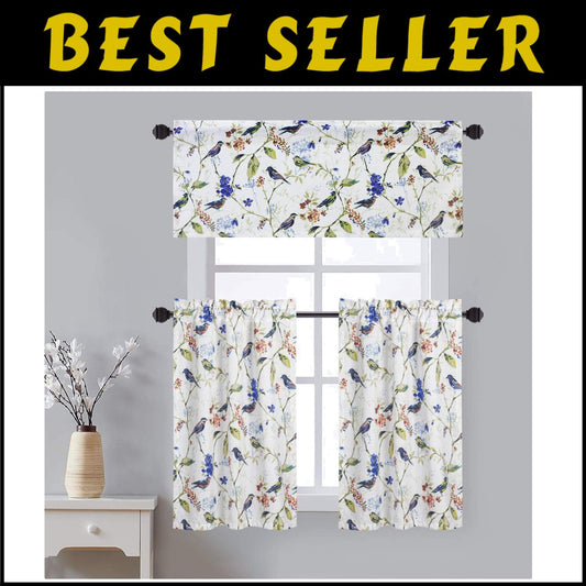 Versatile Farmhouse Valance & Curtain Tiers - Window Decor for Kitchen and More