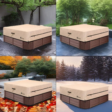 Load image into Gallery viewer, UV Resistant Waterproof Hot Tub Cover - Fits 76'' x 76'' Spas with Drawstring