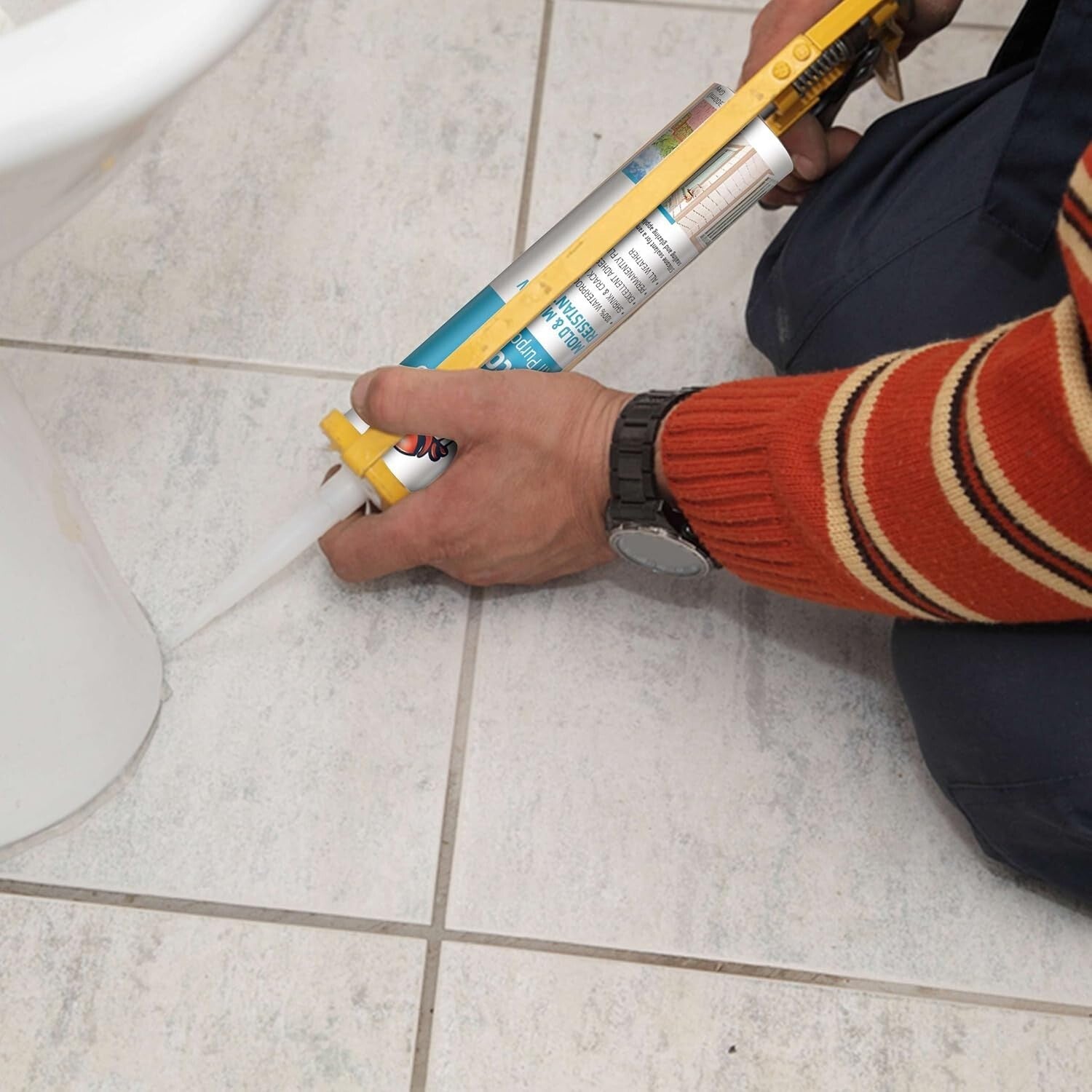 Professional-Grade Black Silicone Caulk - 12x10.1 fl. oz. for All Applications