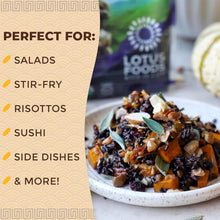 Load image into Gallery viewer, Nutritious Organic Black Rice - Whole Grain, Gluten-Free &amp; Vegan - 11lb Bag