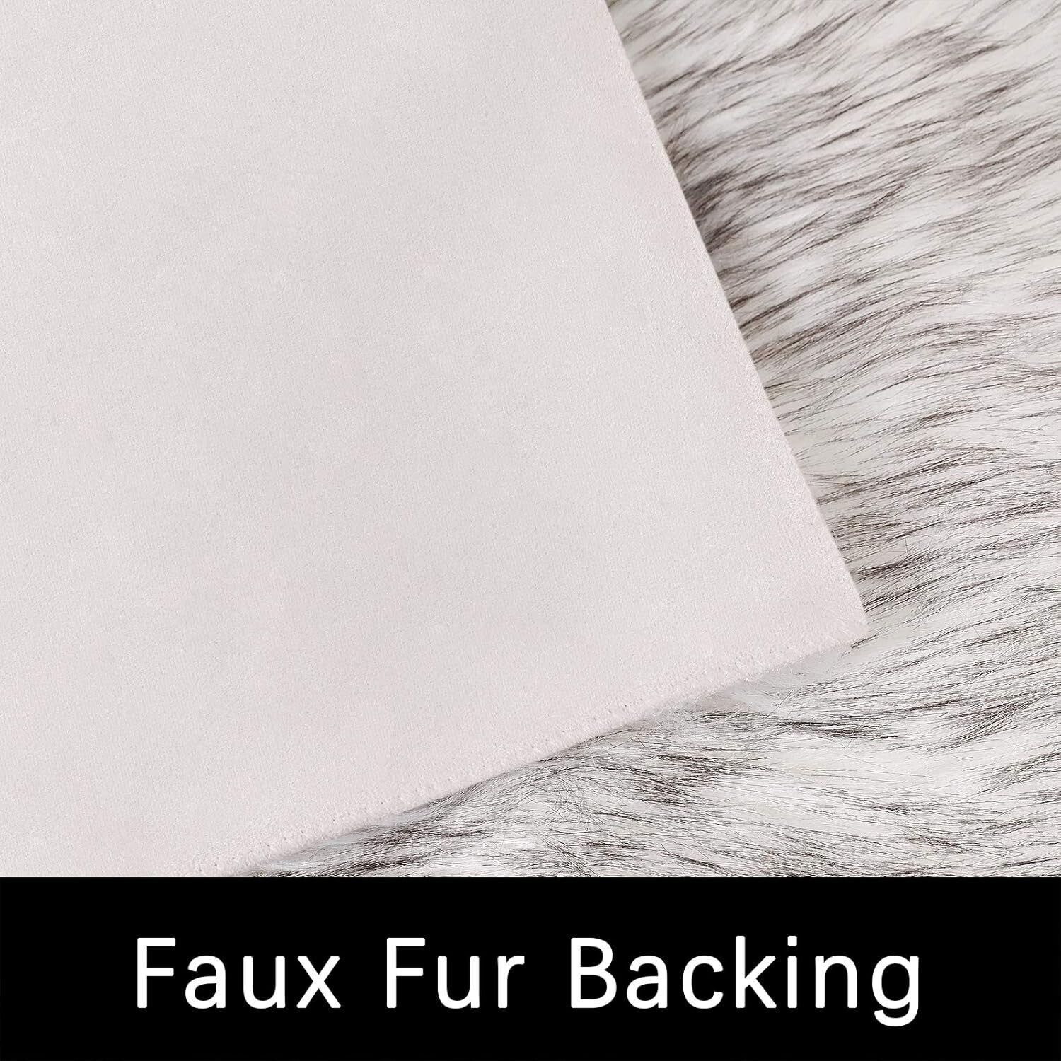 Soft & Washable 6x9 Faux Sheepskin Rug - Elegant Decor for Bedroom & Living Room