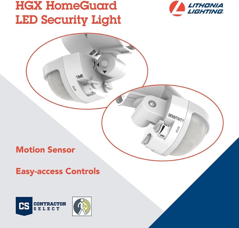 Energy-Efficient 2-Light LED Motion Sensor Flood Lights for Outdoor Security