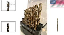 Load image into Gallery viewer, High-Speed Metric Cobalt Drill Bits for Stainless Steel, 1-10mm Sizes Included