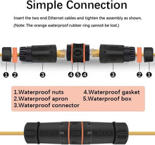 Load image into Gallery viewer, 10 Pack of Waterproof 10 Gbps RJ45 Couplers - Perfect for Outdoor Ethernet Needs