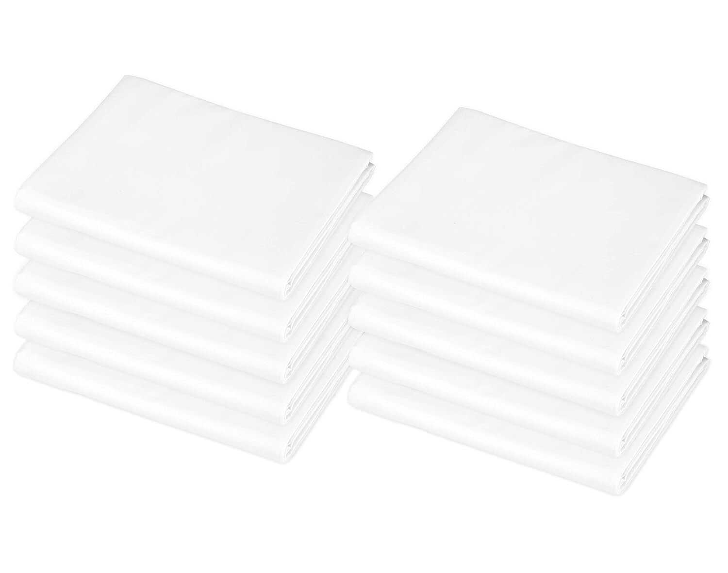 Durable Cotton-Polyester Blend Cot Sheets for Boys & Girls - 10 Set, 23" x 51"