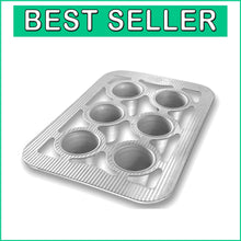 Load image into Gallery viewer, Eco-Friendly Non-Stick 6-Well Popover Pan Crafted in the USA for Quality Baking