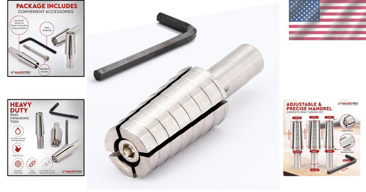 Durable Stainless Steel Ring Mandrel for Lathes - Sizes 11-14, Effortless Use