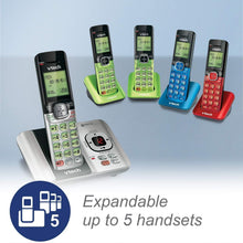 Load image into Gallery viewer, 4-Handset DECT 6.0 Cordless Phone System with Caller ID and Answering Machine