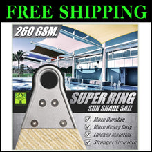 Load image into Gallery viewer, Premium 260 GSM Triangle Sun Shade Sail with Reinforced Corners - UV Resistant