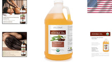 Load image into Gallery viewer, Golden Jojoba Oil 64 Fl Oz - Organic, Cold Pressed, Natural Hydrating Solution