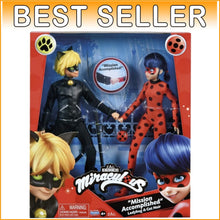 Load image into Gallery viewer, Exclusive Ladybug &amp; Cat Noir 2-Pack Dolls - Perfect for Creative Play