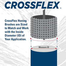 Load image into Gallery viewer, CrossFlex Nylon Bore Brush 4" - 320 SC Grit for Consistent Crosshatch Pattern