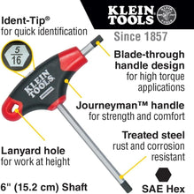 Load image into Gallery viewer, Durable T-Handle Allen Wrench Set with Organized Metal Stand - 10 Sizes Included