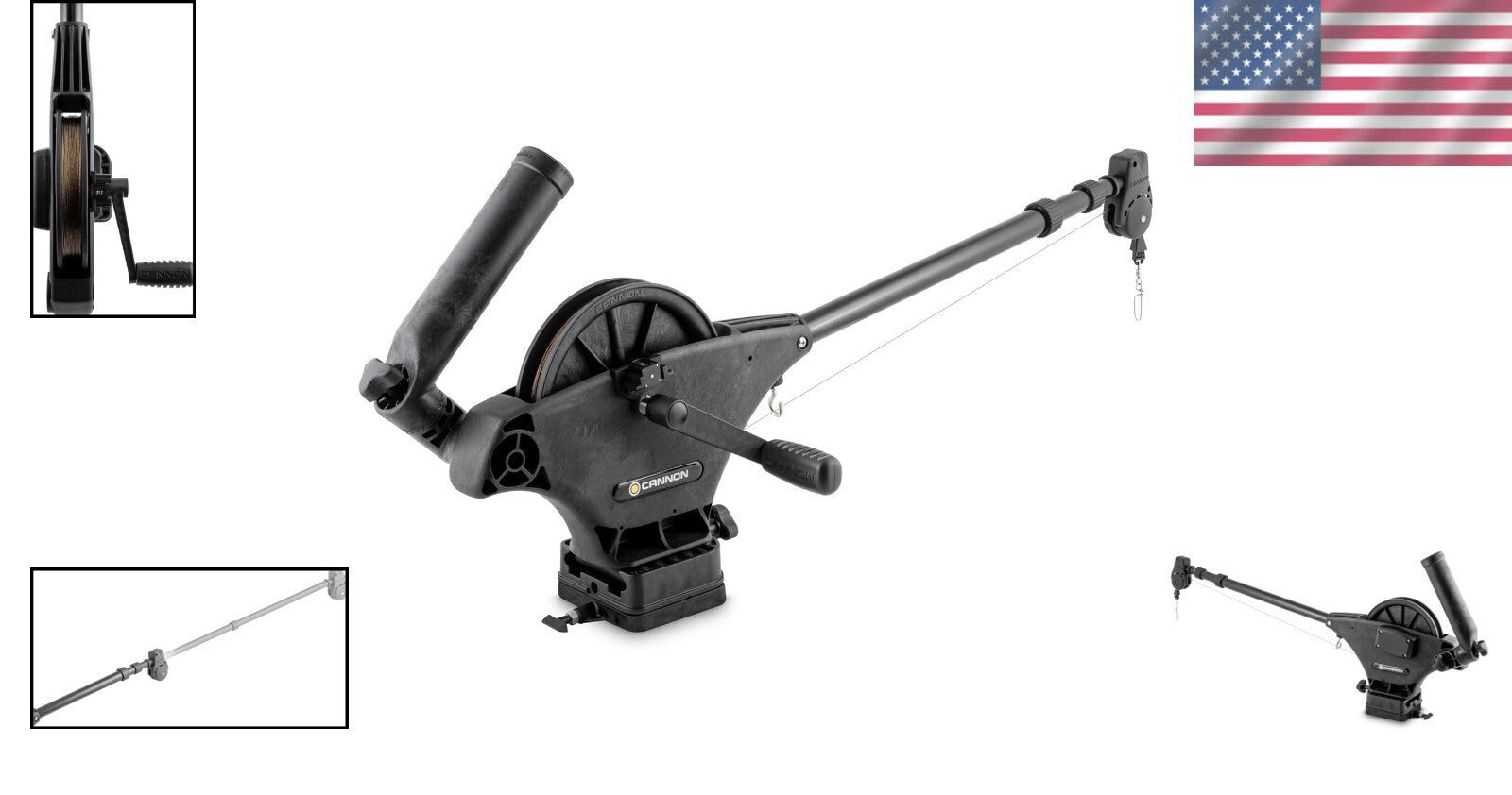 Durable Manual Downriggers with Ergonomic Handle | Perfect for Fishing Ventures