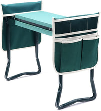 Load image into Gallery viewer, Extra-Wide Garden Kneeler with Weather-Resistant Frame &amp; EVA Cushion - Green