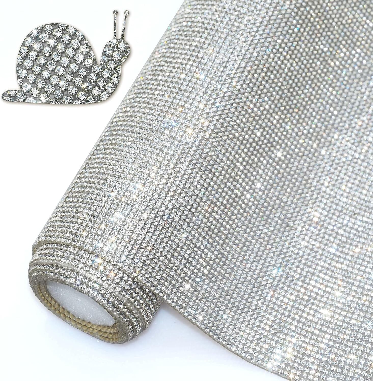 DIY Car Bling Rhinestone Sticker - 81000 Crystal Gems on 15.8" x 39.4" Sheet