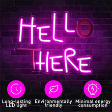 Load image into Gallery viewer, Durable Soft Neon Hello There Sign - Ideal Gift for Friends and Colleagues