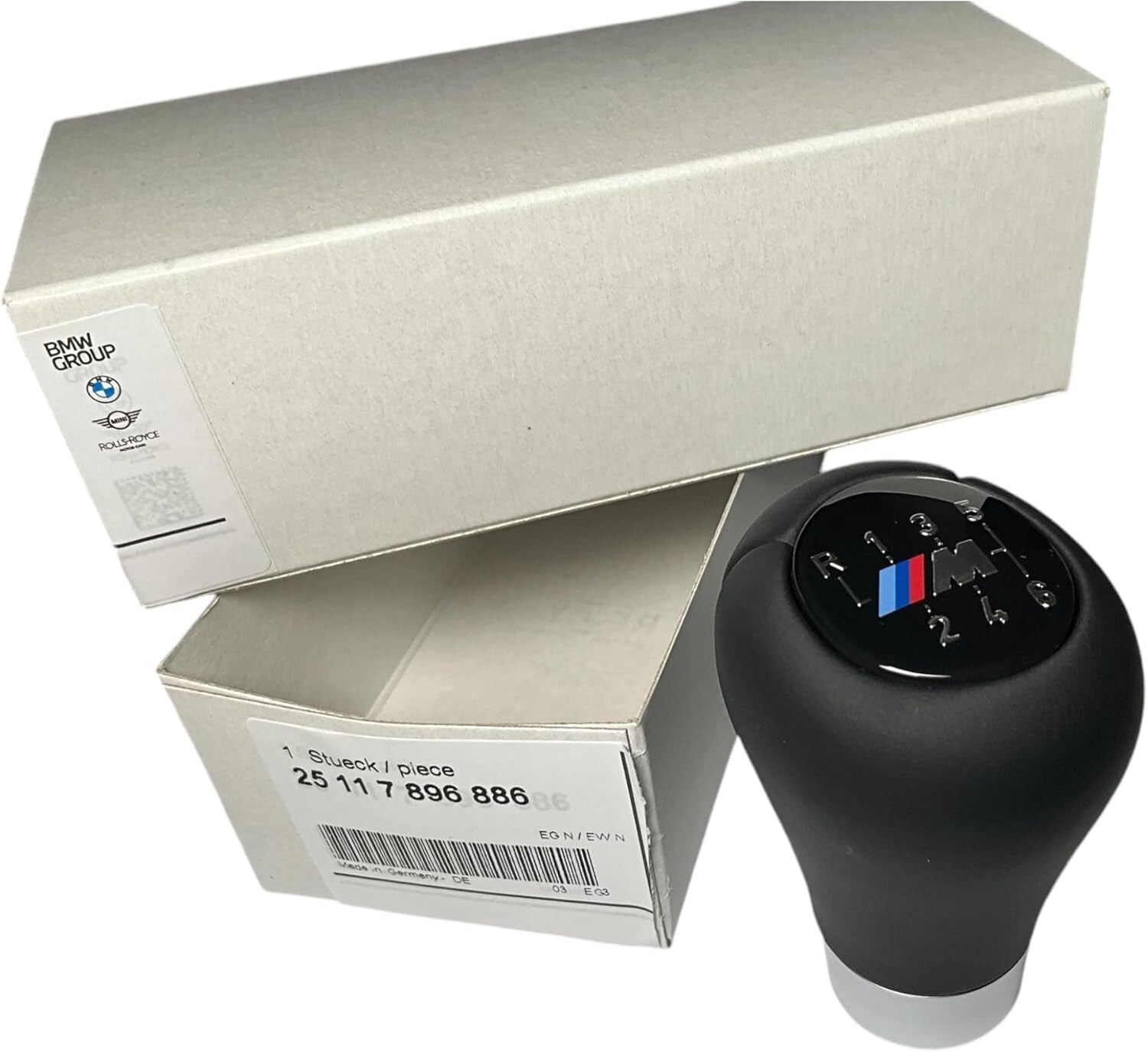 Sturdy Black Leather Gear Shift Knob for Ambidextrous Use - Vehicle Essential