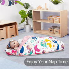 Load image into Gallery viewer, Cozy Machine Washable Nap Mat for Kids - Mermaid, Ideal for Preschool &amp; Travel