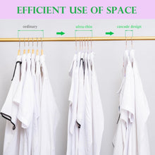 Load image into Gallery viewer, Ultra-Thin Space Saving Light Purple Velvet Hangers with Durable Rose Gold Hooks