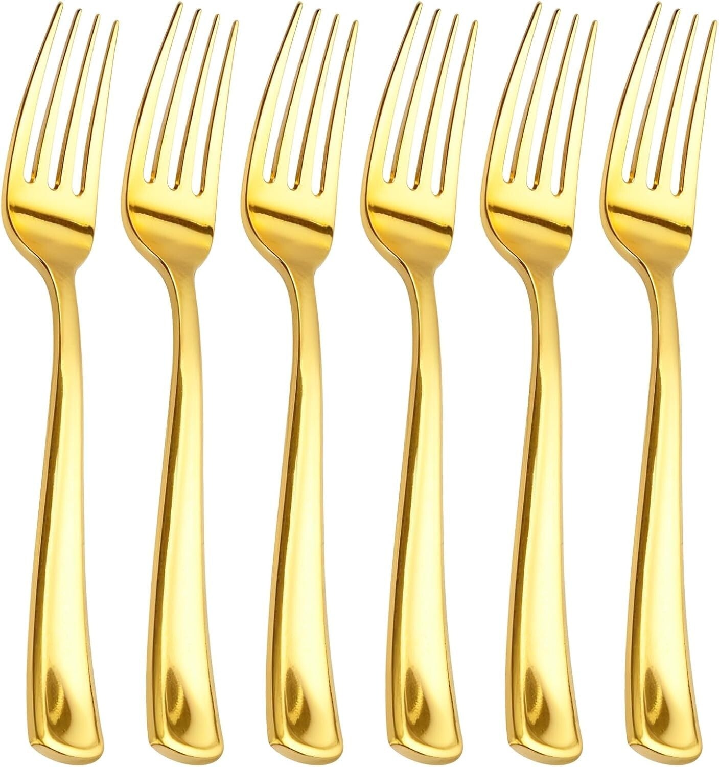 Bulk Gold Plastic Forks - 600 Heavy Duty Forks for Stylish Events & Gatherings