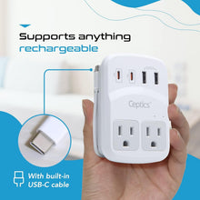 Load image into Gallery viewer, Multi-Device Travel Adapter with Quick Charge 3.0 - Compact &amp; Lightweight Design