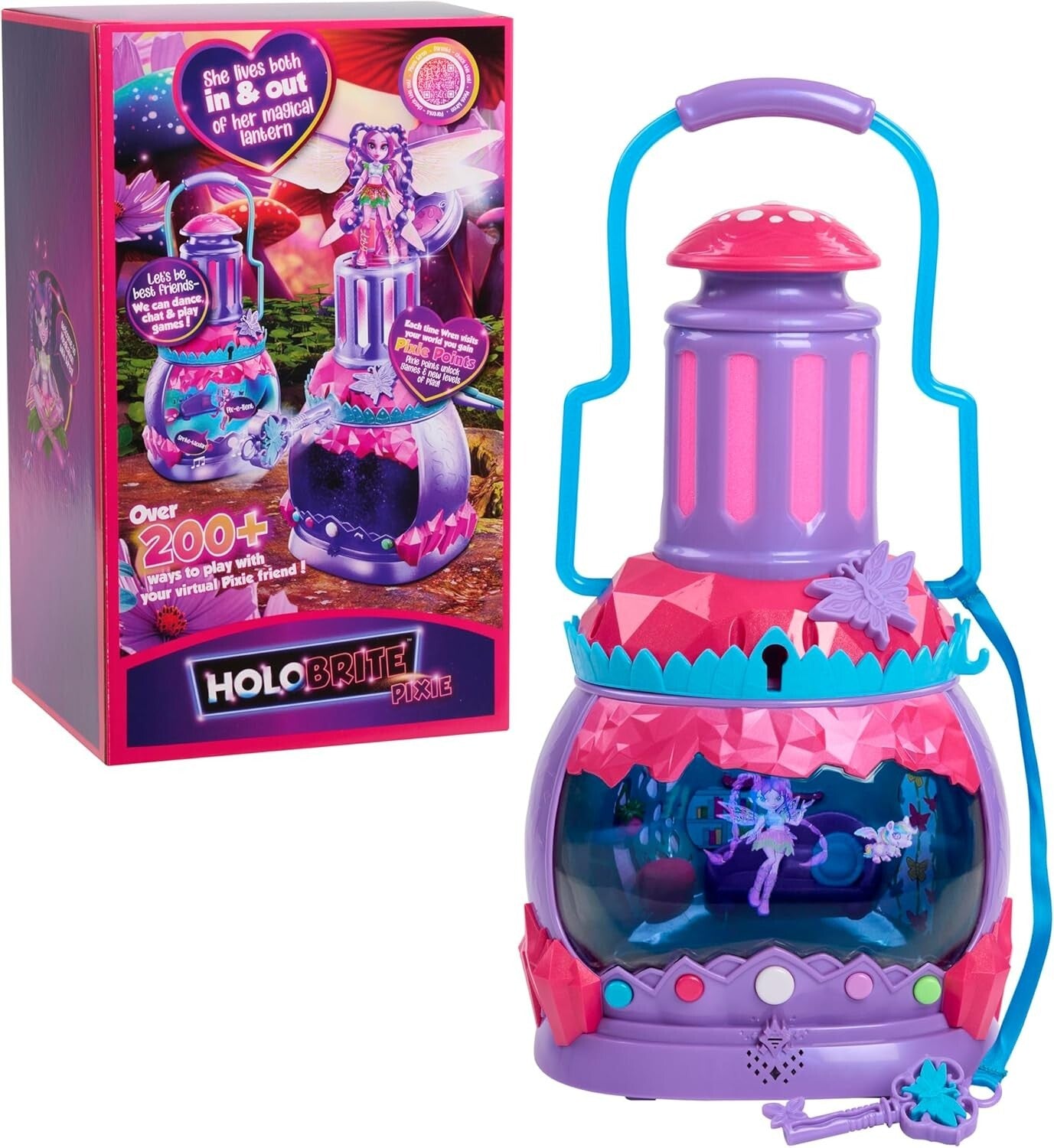 Fantasy HOLOBRITE Pixie Lantern: Dual Worlds of Digital Fun & Real-Life Doll