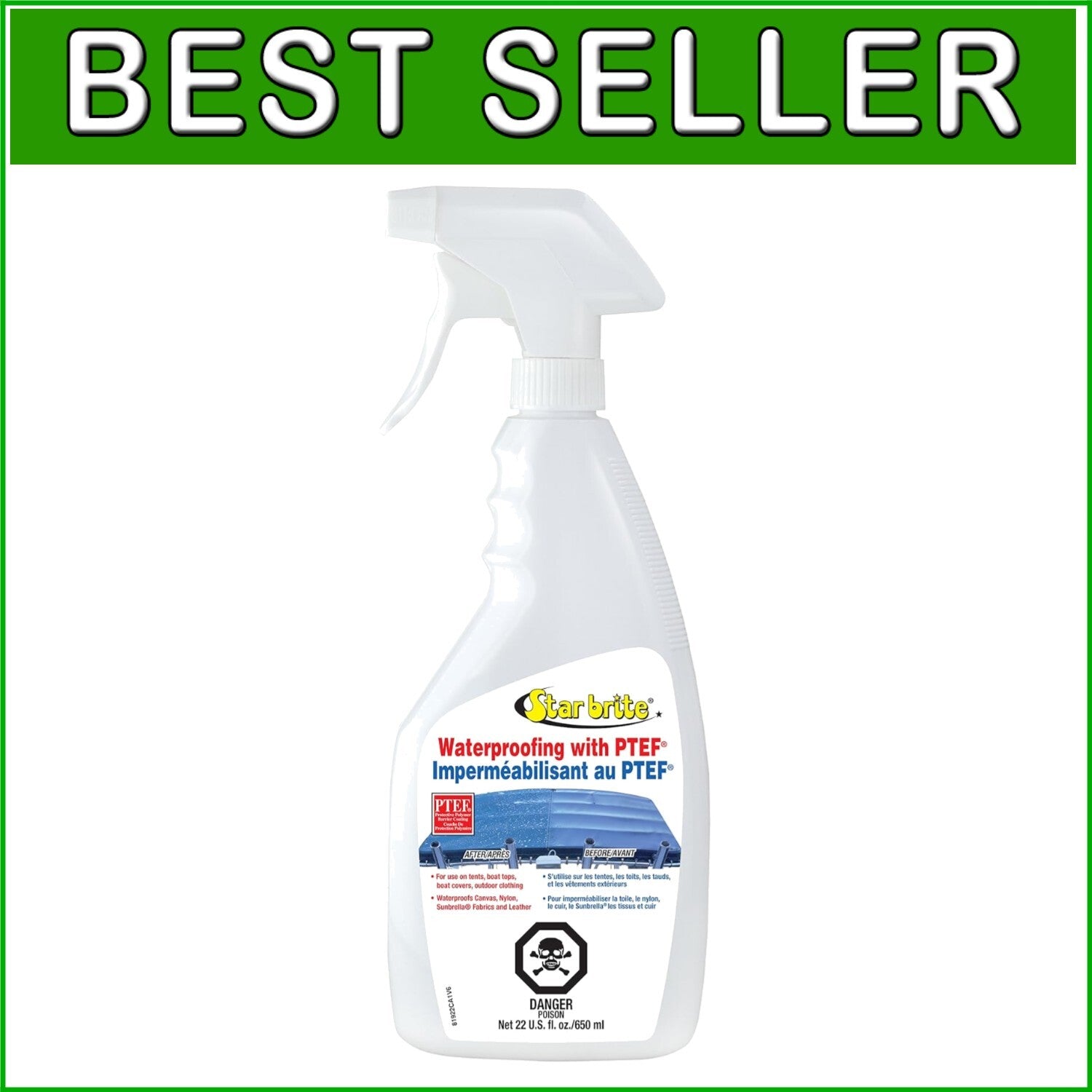 All-Purpose 22 Oz Waterproofing Liquid - Protects Fabrics from UV Rays