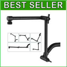 Load image into Gallery viewer, 14-Inch Brass Shower Arm Extender in Oil-Rubbed Bronze - Adjustable Height