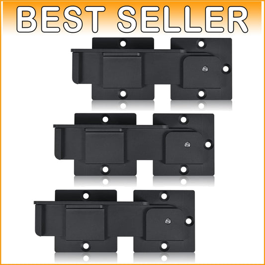 Elegant 7.5" Aluminum Alloy Gate Latch with Padlock Holes - Heavy Duty 3-Pack