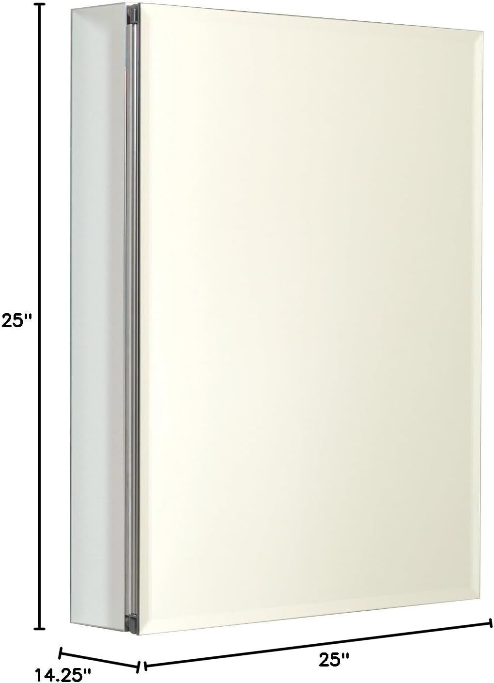 Elegant 20" x 26" Aluminum Medicine Cabinet with Soft Close Door & Mirror Finish