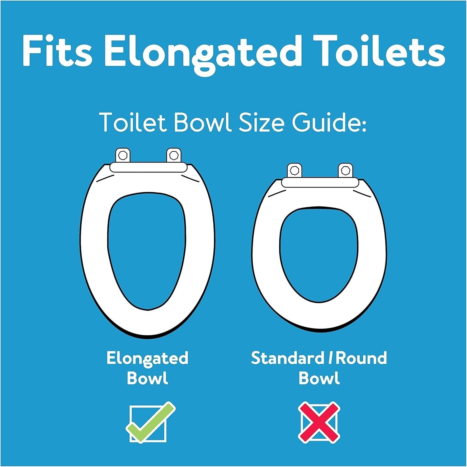 Easy Install Elevated Toilet Seat for Elongated Toilets - No Tools Required