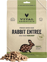 Load image into Gallery viewer, All-Natural Freeze-Dried Raw Rabbit Dog Food, 14 oz - No Fillers, All Benefits