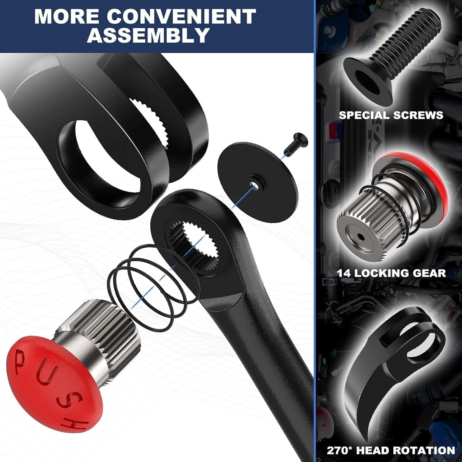 Heavy-Duty Chrome Vanadium Pry Bar Set - Ideal for Automotive and Construction