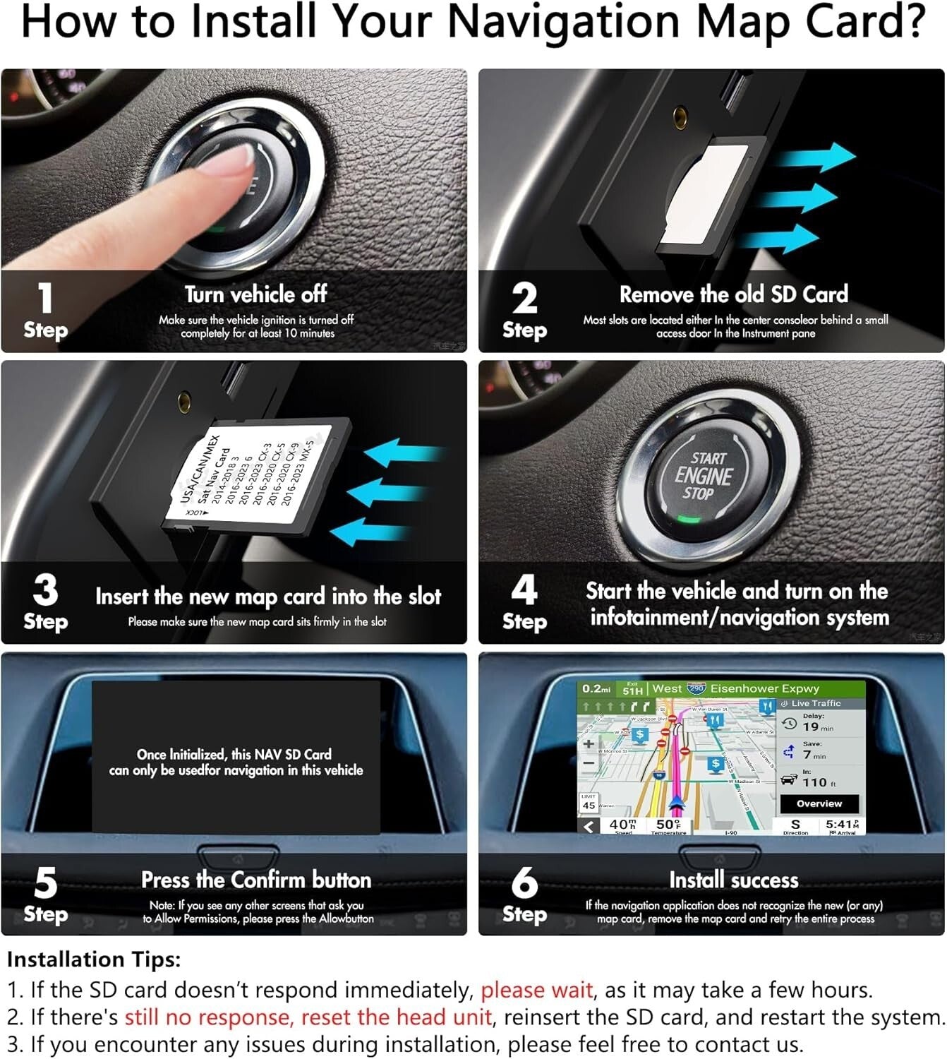 Mazda Navigation SD Card with Latest Maps – Compatible with 2016-2023 Models
