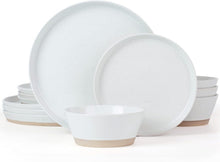 Load image into Gallery viewer, Elegant 12-Piece Stoneware Dinnerware Set for 4 - Scratch Resistant &amp; Microwa...