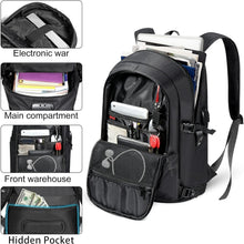Load image into Gallery viewer, Sturdy 17.3-inch Laptop Backpack - Anti-Theft with USB Charging &amp; Secure Design