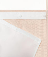 Load image into Gallery viewer, Stylish 71x74 Dotted Waffle Weave Shower Curtain with Snap-in Liner, Indoor Use