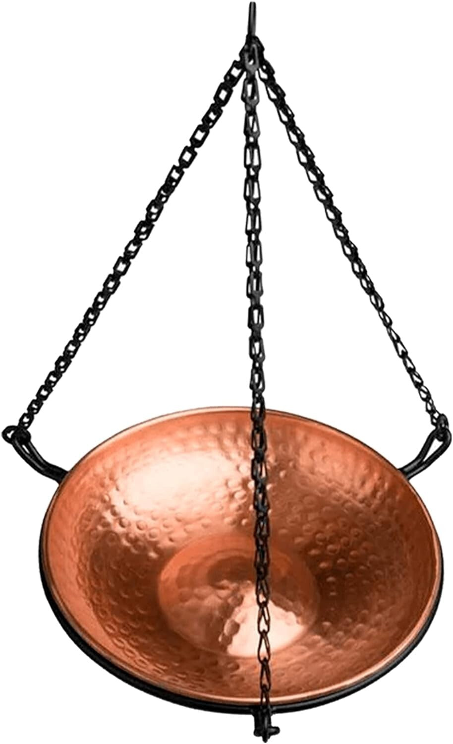 Outdoor Copper Bird Bath with Decorative Feeder - Easy Assembly, Perfect Gift
